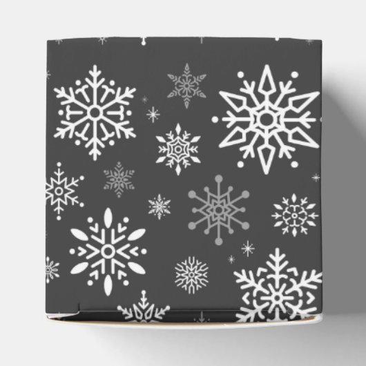 Weihnachts Gefälligkeitsbox Snowflakes Geschenkschachtel (Oben)