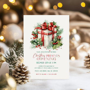 Weihnachts-Gegenwart-Party Einladung