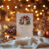 Weihnachts-Gegenwart-Party Einladung