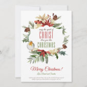 Weihnachts-Geist Christi Weihnachtskarte Feiertagskarte (Vorderseite)