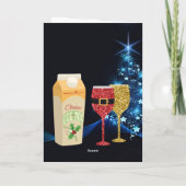 Weihnachts-Geist-Goblets Feiertagskarte (Rückseite)