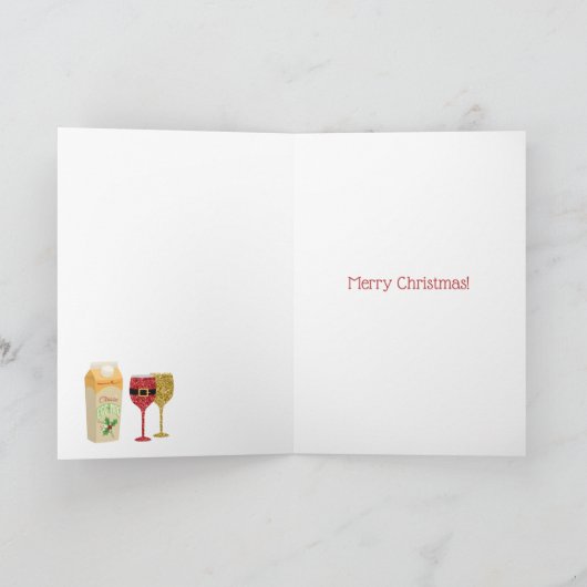 Weihnachts-Geist-Goblets Feiertagskarte (Innenseite)