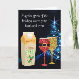 Weihnachts-Geist-Goblets Feiertagskarte