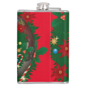 Weihnachts-Geist-Urlaub Spaß Party Flachmann (Rückseite)