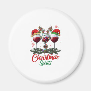 Weihnachts-Geister-Weingläser Rentiere Geweihe Pi Magnet