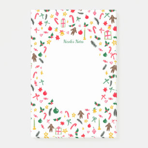 Weihnachts-Gekritzel Whimsical-Feiertags-INDIVIDUE Post-it Klebezettel