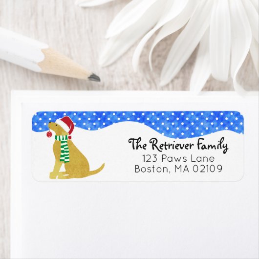 Weihnachts Gelbe Labrador Holiday Dog (Insitu)