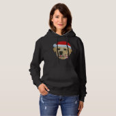 Weihnachts-Gelbe Labrador Hoodie (Vorne ganz)
