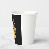 Weihnachts-Gelbe Labrador Tri-mixe T - Shirt Pappbecher (Links)