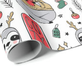 Weihnachts gemütliche Wintersonne Niedlich Moderne Geschenkpapier (Rolleneckpunkt)