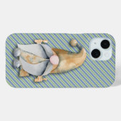 Weihnachts-Genom auf Blue Stripes Case-Mate iPhone Hülle (Rückseite (Horizontal))