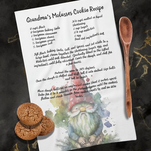 Weihnachts-Genom-Familienrezeptur Geschirrtuch