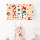 Weihnachts-Genom für die Feiertage Schneeflocken Banner (Insitu)