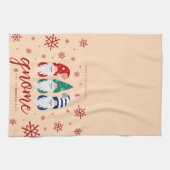 Weihnachts-Genom für die Feiertage Schneeflocken Geschirrtuch (Horizontal)