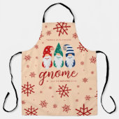 Weihnachts-Genom für die Feiertage Schneeflocken Schürze (Vorderseite)