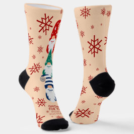 Weihnachts-Genom für die Feiertage Schneeflocken Socken