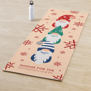 Weihnachts-Genom für die Feiertage Schneeflocken Yogamatte