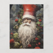 Weihnachts-Genom in einer Rose Bush Postkarte (Vorderseite)