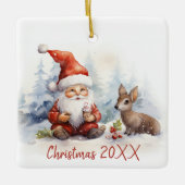 Weihnachts-Genom mit Fauna Keramikornament (Vorderseite)