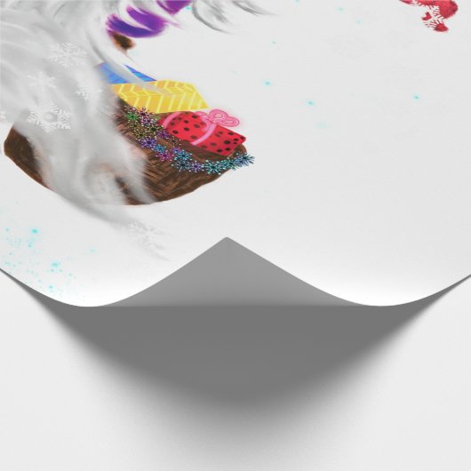 Weihnachts-Genom mit Geschenkpapier (Ecke)