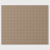 Weihnachts-Geometrie Rot + Grün Geschenkpapier (Flach)