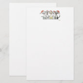 Weihnachts-Gesangkatzen Briefpapier (Vorne/Hinten)