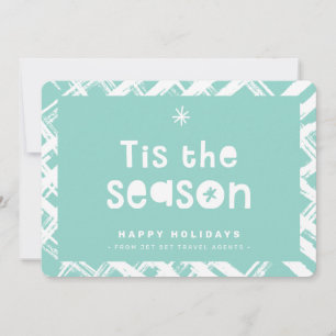 WEIHNACHTS-GESCHÄFT DANKESCHÖN Logo tis die Saison Einladung