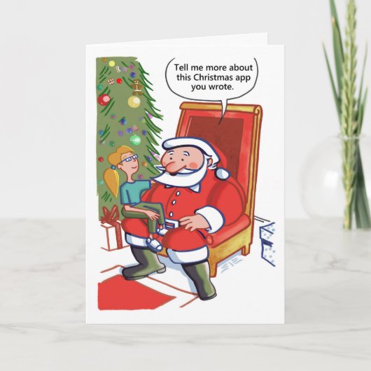 Weihnachts-Geschäftspartner begrüßen Karte (Vorderseite)