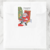 Weihnachts-Geschäftspartner Großaufkleber Quadratischer Aufkleber (Tasche)