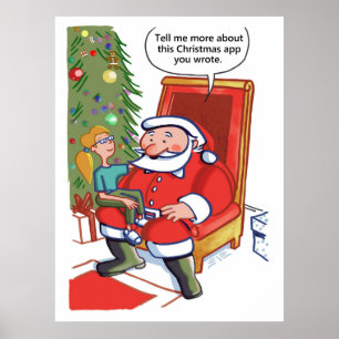 Weihnachts-Geschäftspartner schätzen das Mattposte Poster