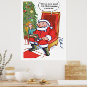 Weihnachts-Geschäftspartner schätzen das Mattposte Poster (Küche)