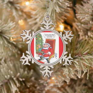 Weihnachts-Geschäftspartner-Schneeflocken-Ornament Schneeflocken Zinn-Ornament