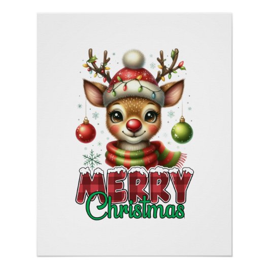 Weihnachts-Geschenk Frohe Weihnachtsfeier Poster (Vorderseite)