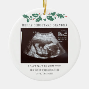 Weihnachts-Geschenk für Oma Ultraschall-Souvenir Keramik Ornament