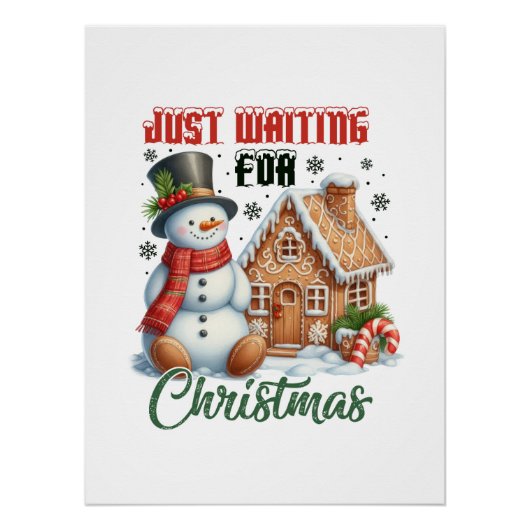 Weihnachts-Geschenk gerade Gewartet Poster (Vorderseite)