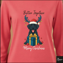 Weihnachts-Geschenk-Grafik mit schwarzem Labrador  Tri-Blend Shirt