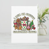 Weihnachts-Geschenk Kaffee und Weihnachtsjause Feiertagskarte (Stehend Vorderseite)