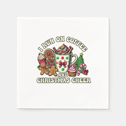 Weihnachts-Geschenk Kaffee und Weihnachtsjause Serviette (Vorderseite)