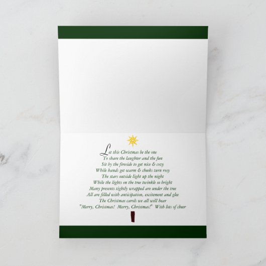 Weihnachts-Geschenk-Muster Feiertagskarte (Innenseite)