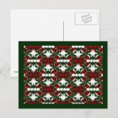 Weihnachts-Geschenk-Muster Feiertagspostkarte (Vorne/Hinten)