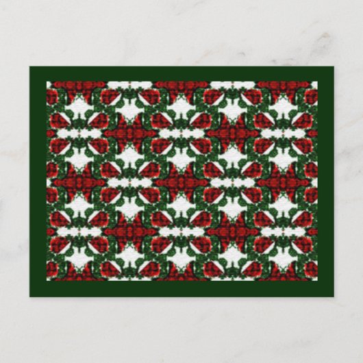 Weihnachts-Geschenk-Muster Feiertagspostkarte (Vorderseite)