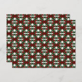 Weihnachts-Geschenk-Muster Feiertagspostkarte (Vorne/Hinten)