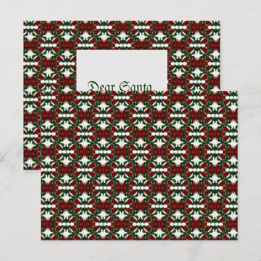 Weihnachts-Geschenk-Muster Feiertagspostkarte (Vorne/Hinten)