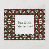 Weihnachts-Geschenk-Muster Feiertagspostkarte (Rückseite)