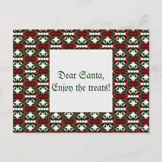 Weihnachts-Geschenk-Muster Feiertagspostkarte (Rückseite)