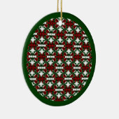 Weihnachts-Geschenk-Muster Keramikornament (Rechts)