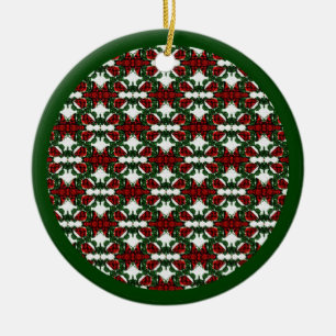 Weihnachts-Geschenk-Muster Keramikornament