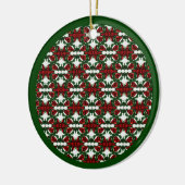 Weihnachts-Geschenk-Muster Keramikornament (Links)