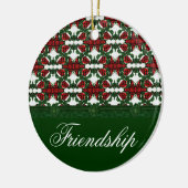 Weihnachts-Geschenk-Muster Keramikornament (Links)