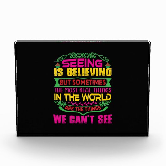 Weihnachts-Geschenk-Seeing glaubt Fotoblock (Vorderseite)